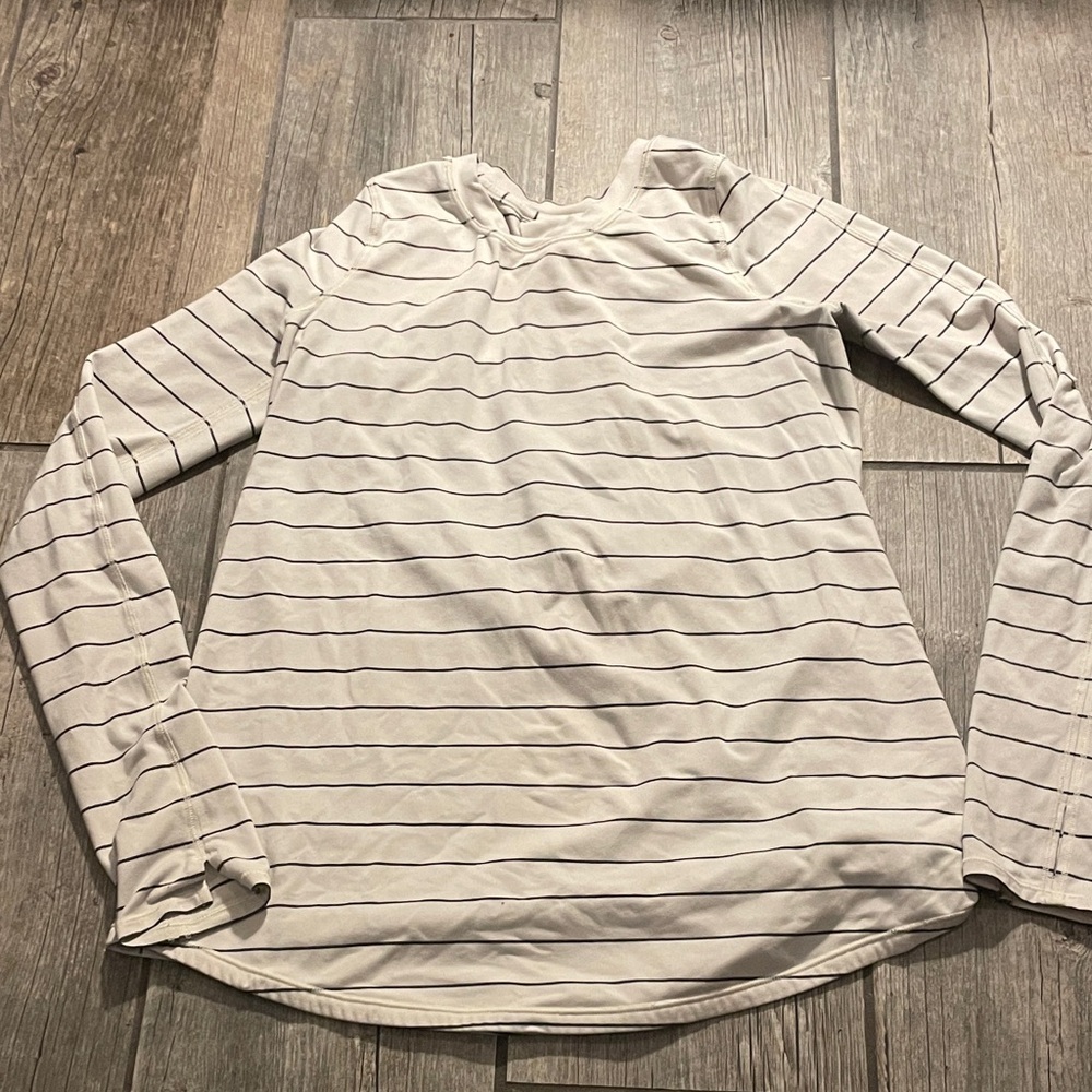 Lululemon Striped Long-Sleeve Crewneck